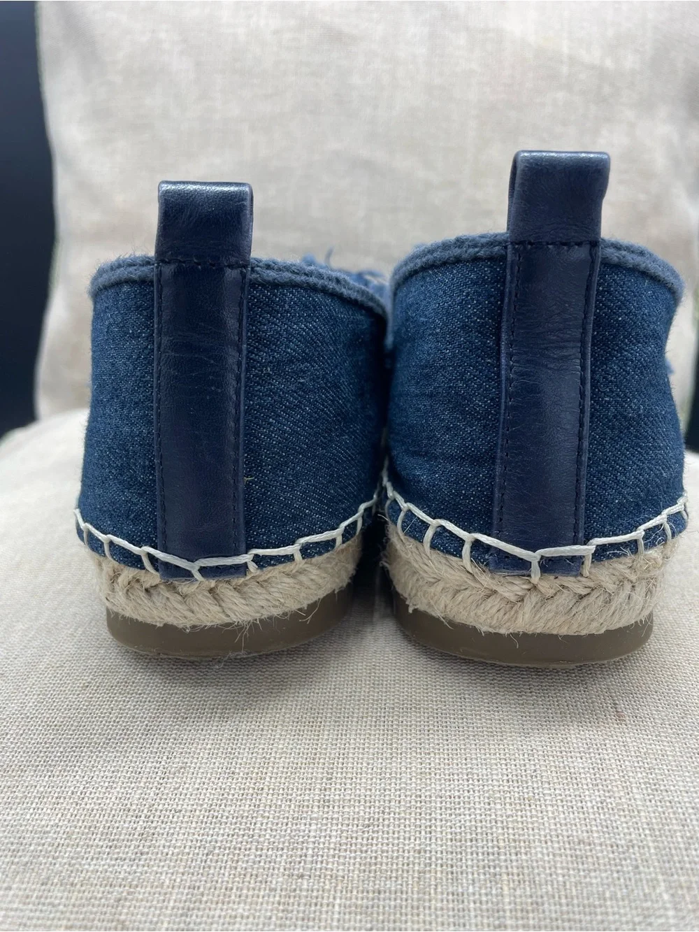 Lands End denim espadrille